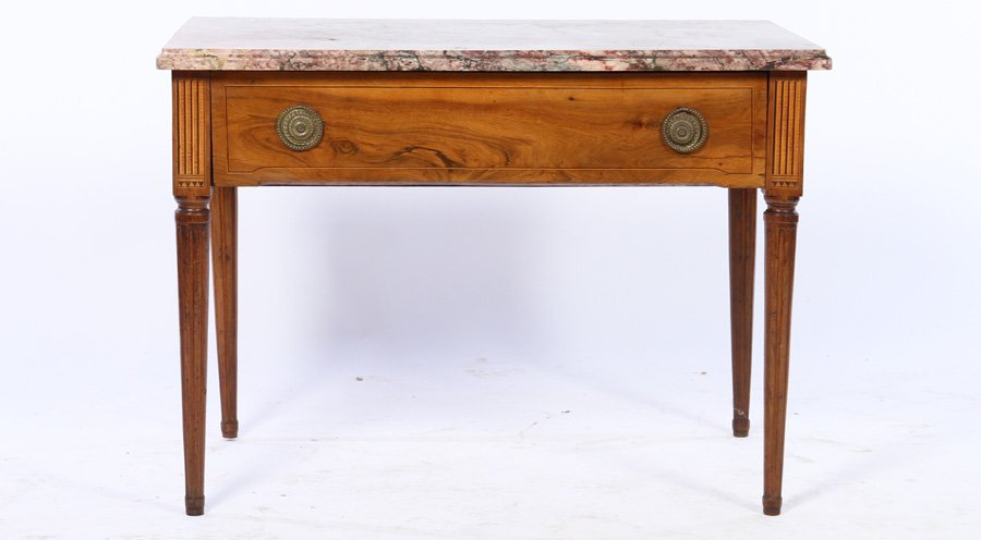 ANTIQUE CONTINENTAL CENTER TABLE 1 DRAWER 1800 (1 of 1)