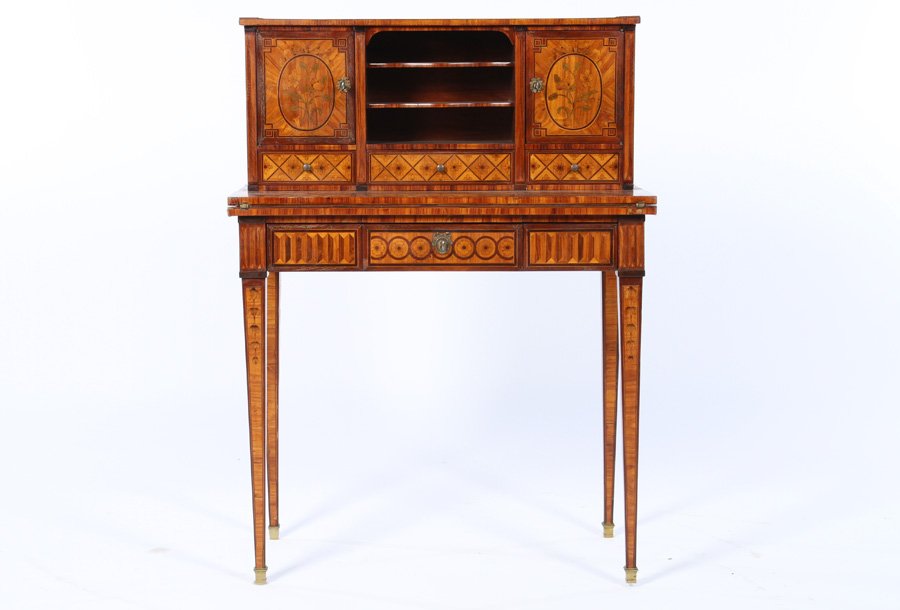 2 PART FRENCH LADIES WRITING DESK 1900 (1 of 6)