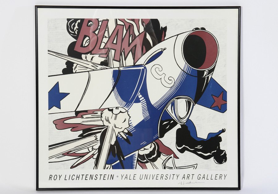 CONTEMPORARY ROY LICHTENSTEIN LITHOGRAPH SIGNED (1 of 3)