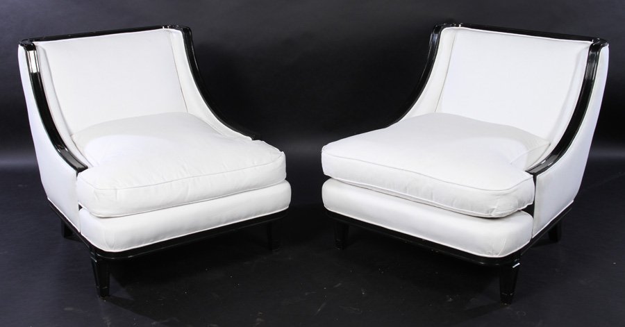 PR LOW SLUNG UPHOSLTERED CHAIRS 1950 JEAN FRANK (1 of 1)