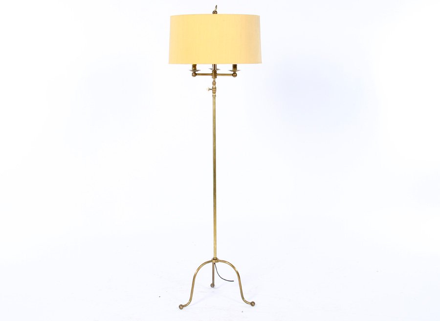 ADJUSTABLE FRENCH BRONZE FLOOR LAMP 1940 MANNER  ADNET (1 of 3)