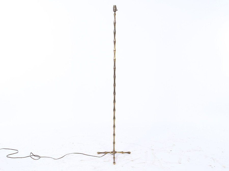 BAGUES BRONZE FAUX BAMBOO FLOOR LAMP 1940 (1 of 3)