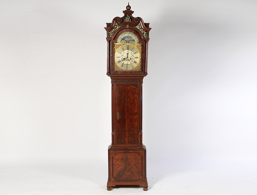 18TH C. JOHN KENT MANCHESTER MAHOGANY CASE CLOCK (1 of 5)