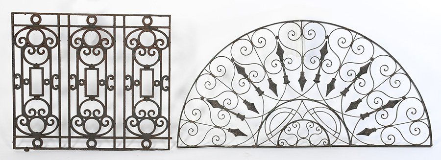 2 FRENCH WROUGHT IRON PIECES (1 of 4)
