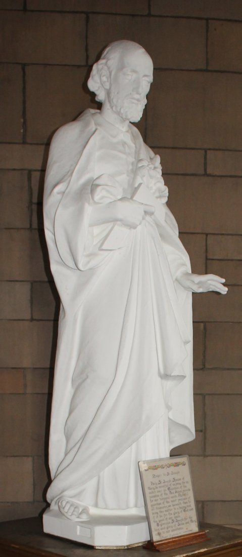 CAST PLASTER STATUE, IMPRESSED ON BASE "DAPRATO" (1 of 4)