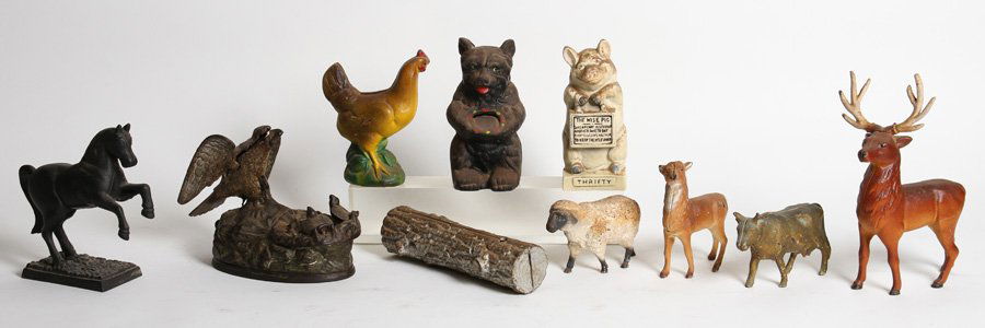 10 ANIMAL NATURE RELATED METAL BANKS EAGLE NEST (1 of 4)