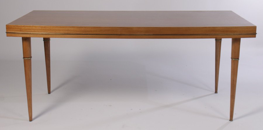 ITALIAN DINING TABLE BRONZE TRIMMED APRON 1950 (1 of 6)