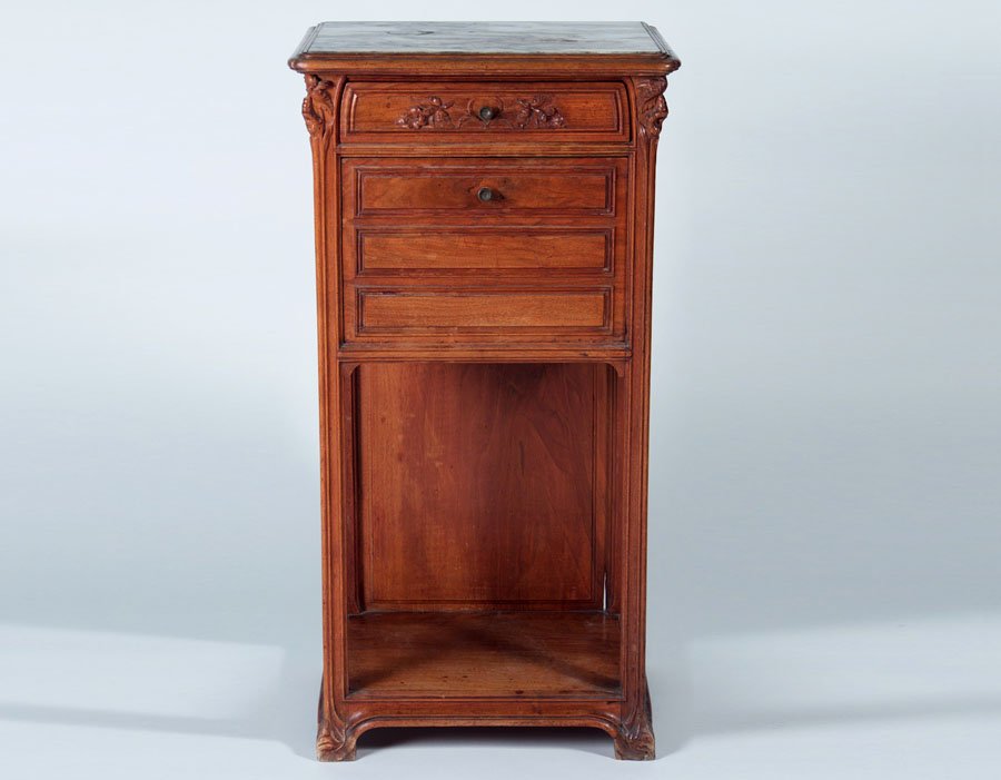 FRENCH WALNUT SIDE CABINET LOUIS MAJORELLE 1900 (1 of 7)