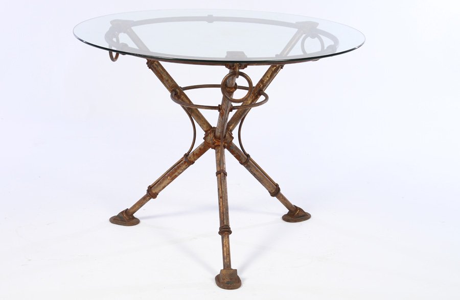JEAN MICHELE FRANK STYLE IRON GARDEN TABLE (1 of 3)