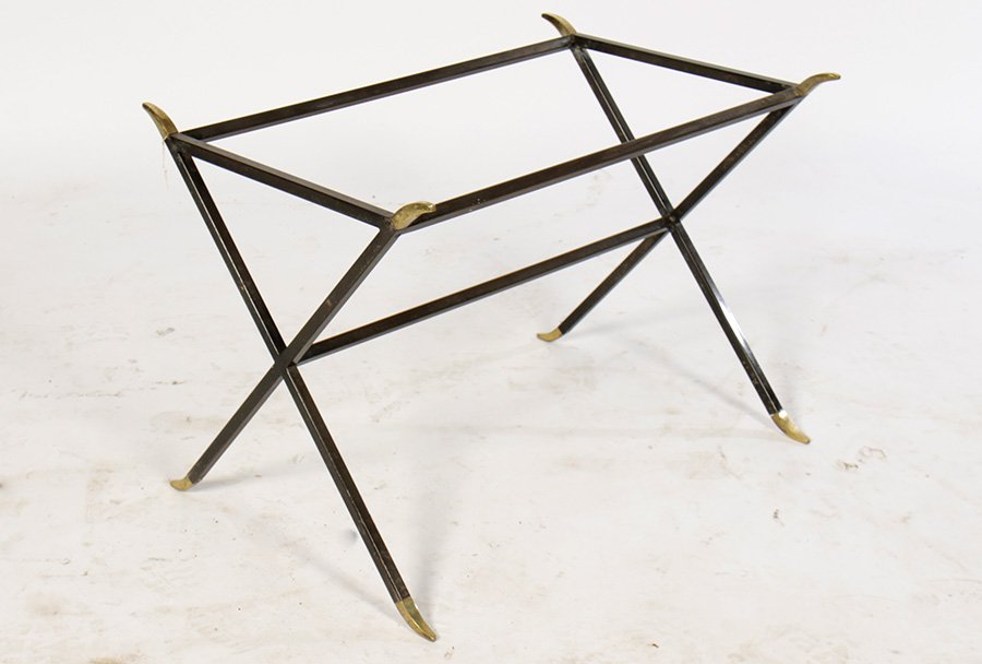 BRONZE STEEL LUGGAGE RACK BRONZE BIRDS 1950 (1 of 4)