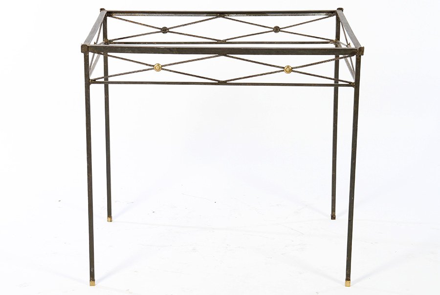 REGENCY WROUGHT IRON BRONZE TABLE BASE 1940 (1 of 3)