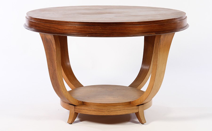FRENCH ART DECO CENTER TABLE ROSEWOOD C. 1930 (1 of 4)