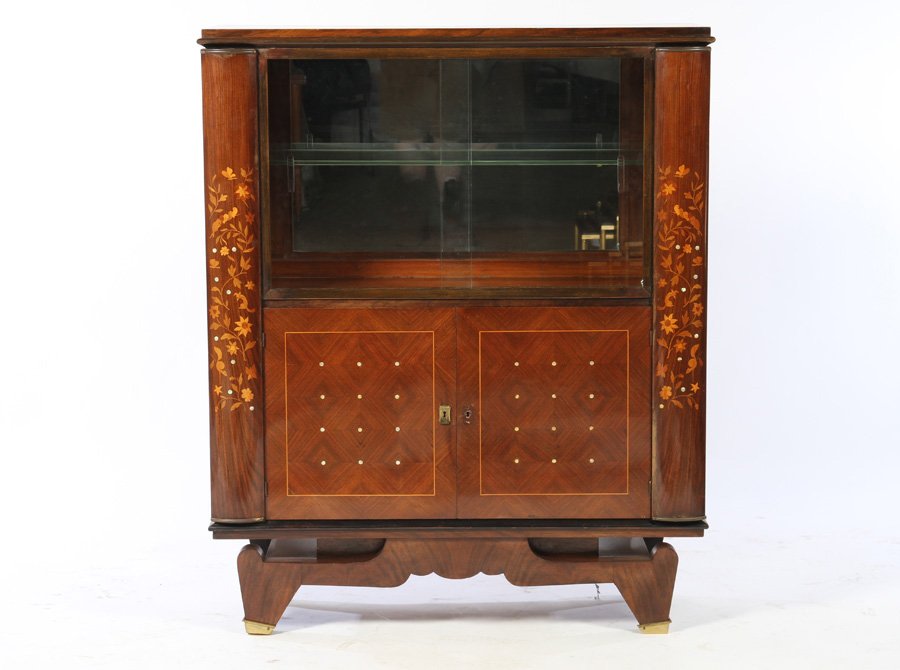 FRENCH ART DECO JULES LELEU CABINET 1940 (1 of 4)