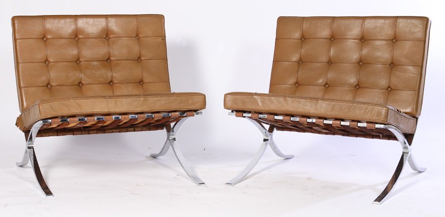 PR MIES VAN DER ROHE BARCELONA CHAIRS KNOLL 1970 (1 of 4)