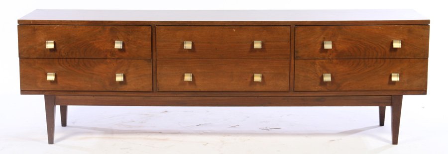 MID CENTURY SIDEBOARD CREDENZA 6 DRAWERS 1960 (1 of 3)