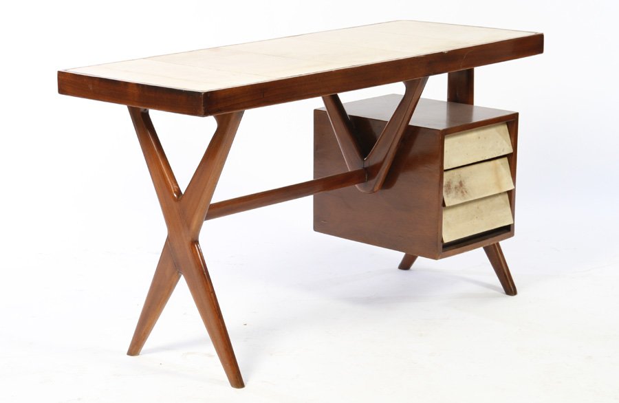 VLADIMIR KAGAN INSPIRED DESK PARCHMENT TOP 1960 (1 of 5)