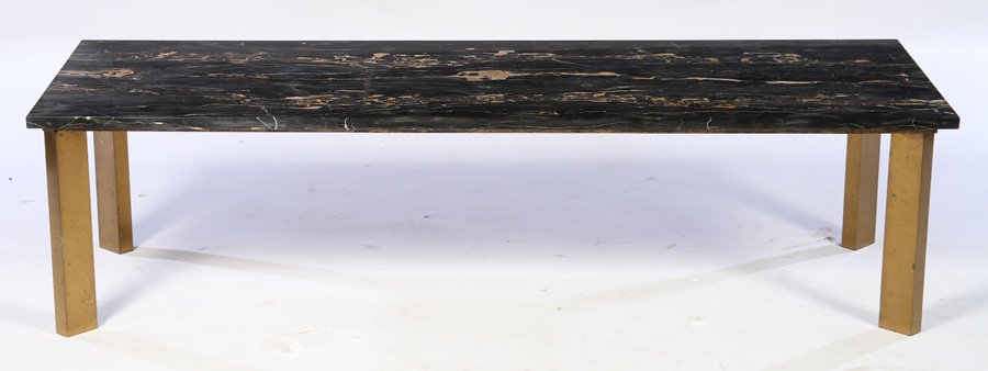 ITALIAN MID CENTURY MARBLE TOP COFFEE TABLE 1960 (1 of 4)