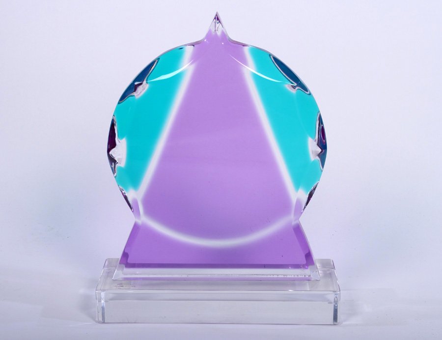 LABELED SHLOMI HAZIZA LUCITE MORPHEUS SCULPTURE (1 of 6)