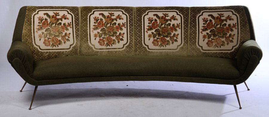 ITALIAN MID CENTURY UPHOLSTERED SOFA 1960 (1 of 4)
