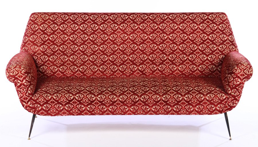 ITALIAN MID CENTURY UPHOLSTERED SOFA 1960 (1 of 4)