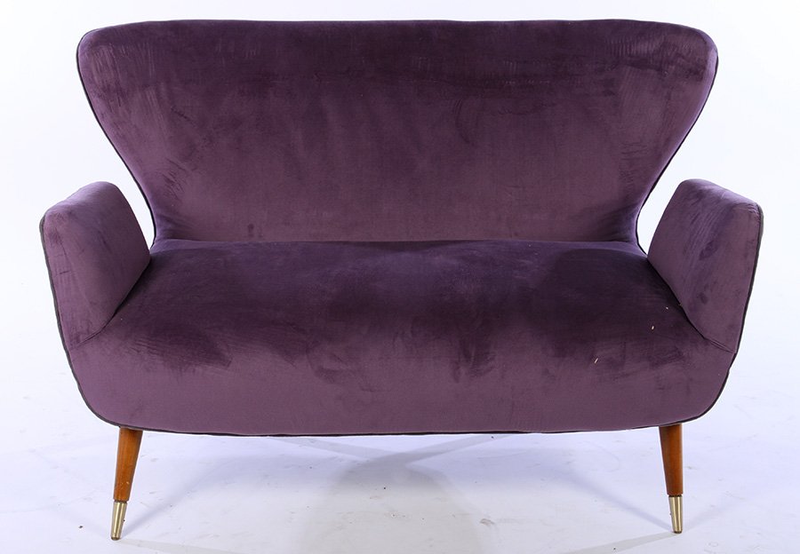 ITALIAN MID CENTURY MODERN BUTTERFLY SETTEE C1960 (1 of 5)