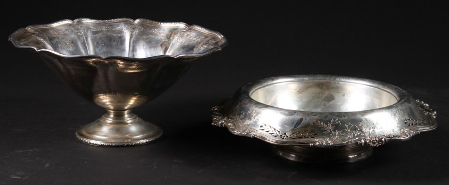 2 STERLING SILVER CENTERPIECES C1920 52.48 TR OZ (1 of 4)