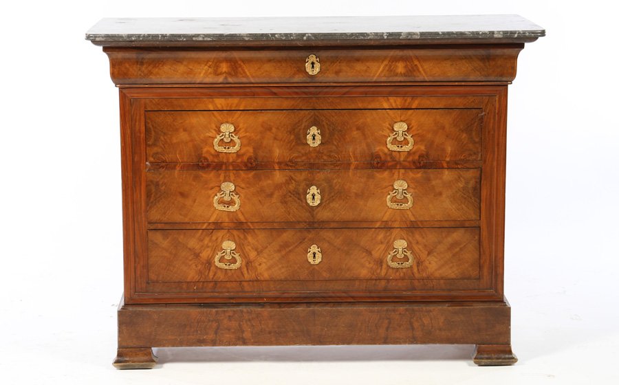 19TH CENTURY LOUIS PHILIPPE COMMODE 4 DRAWERS (1 of 4)