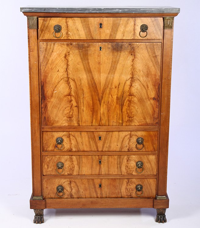 CONTINENTAL WALNUT SECRETARY ABANTANT 1850 (1 of 6)