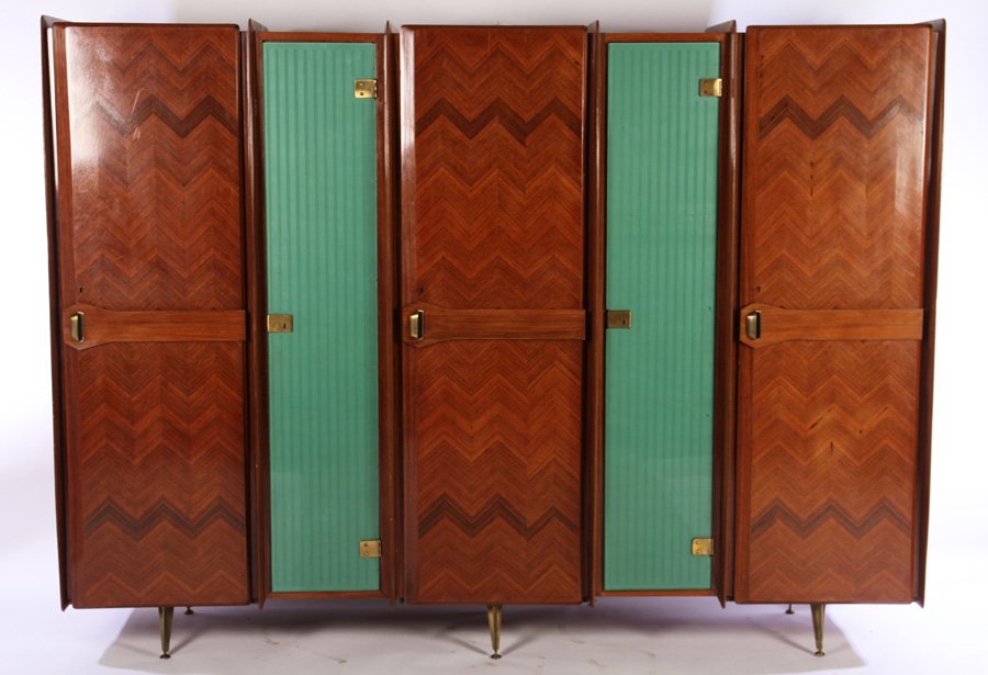 ITALIAN 5 DOOR CABINET ATTR. ISA BRONZE FEET (1 of 4)