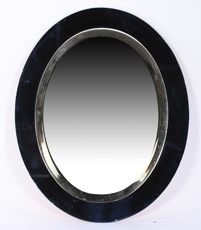 ITALIAN GLASS MIRROR FONTANA ARTE MANNER C.1950 (1 of 2)