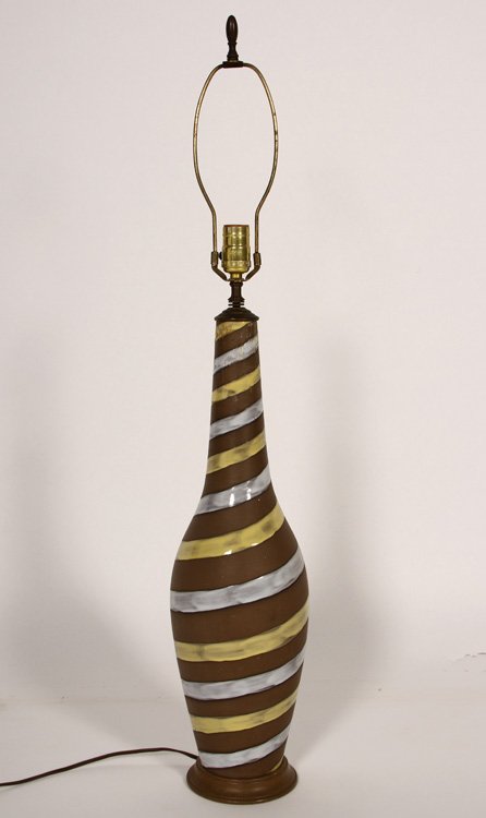 INGRID ATTERBERG SPIRAL FLOOR VASE LAMP (1 of 3)