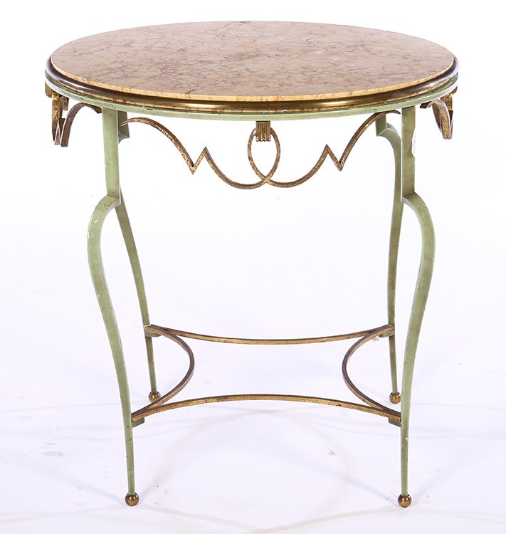 RENE DROUET WROUGHT IRON SIDE TABLE C.1940 (1 of 5)