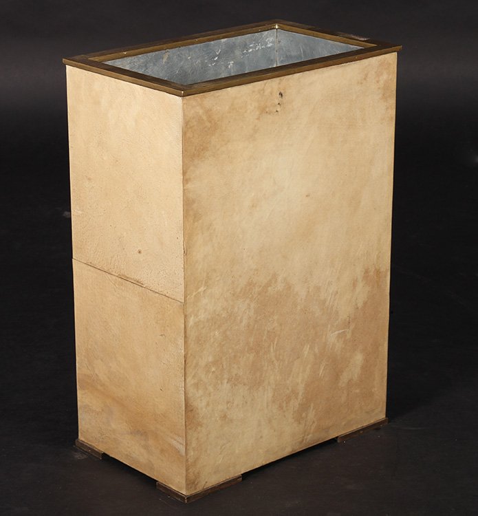 JEAN MICHEL FRANK STYLE PARCHMENT WASTE CAN (1 of 6)