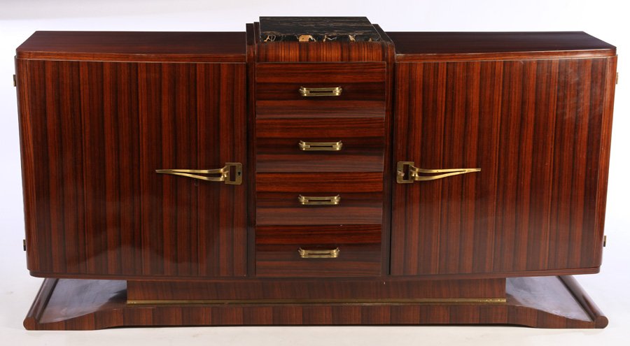 FRENCH ART DECO MACASSAR SIDEBOARD C.1930 (1 of 6)