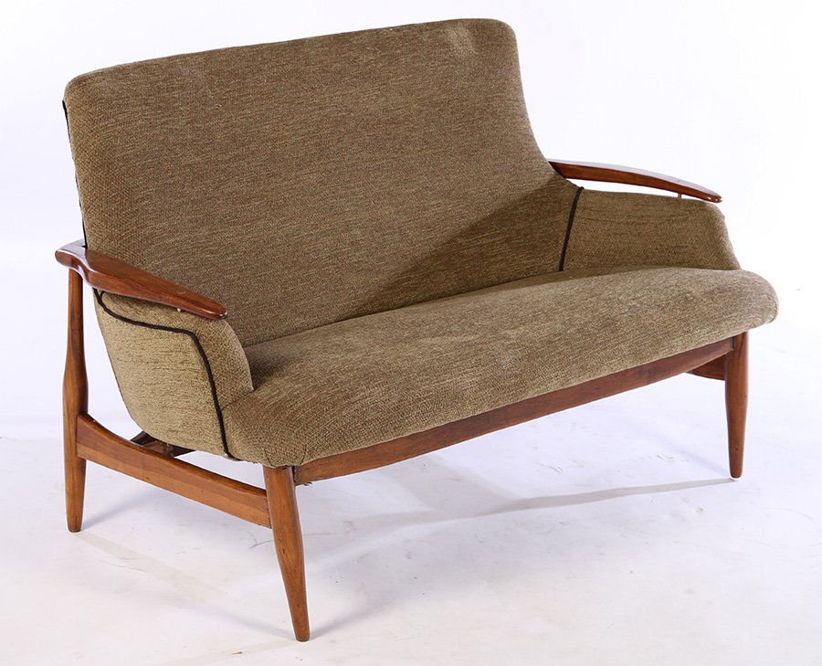 FINN JUHL MID CENTURY LOVE SEAT CIRCA 1960 (1 of 5)