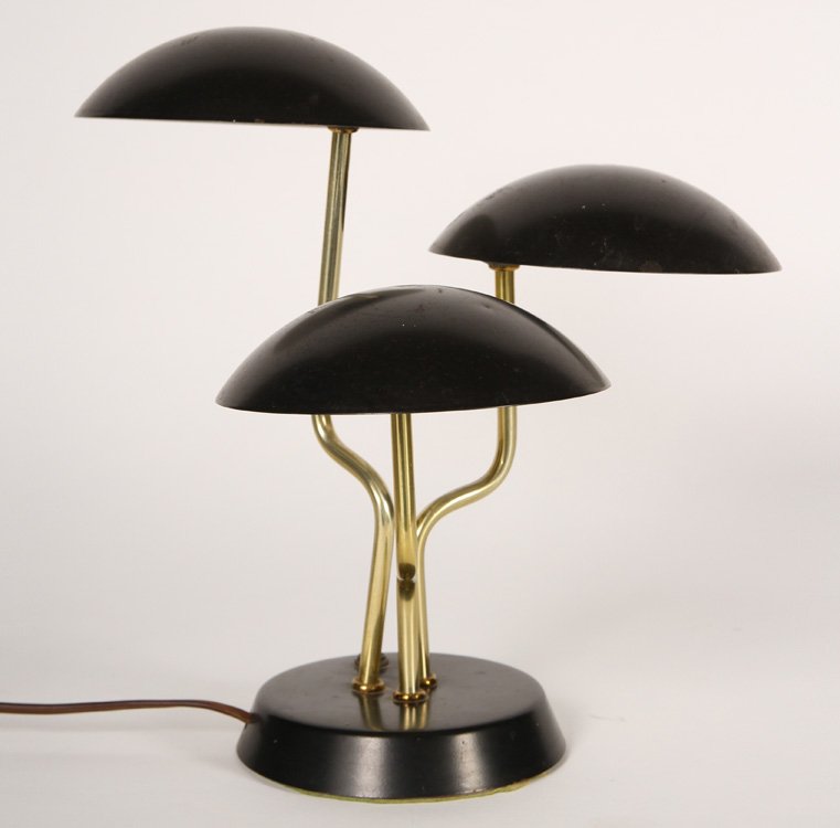 RARE GINO SARFATTI TABLE LAMP 3 SHADES 1950 (1 of 3)