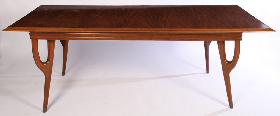 MID CENTURY DINING TABLE WOOD TOP KAGAN 1960 (1 of 4)