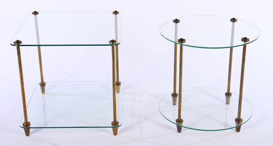 LOT 2 FRENCH MID CENTURY SIDE TABLE 1970 (1 of 5)