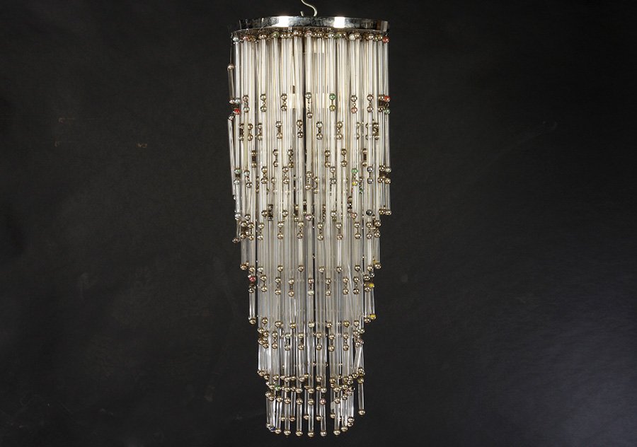 ITALIAN MID CENTURY CHANDELIER 1970 (1 of 3)