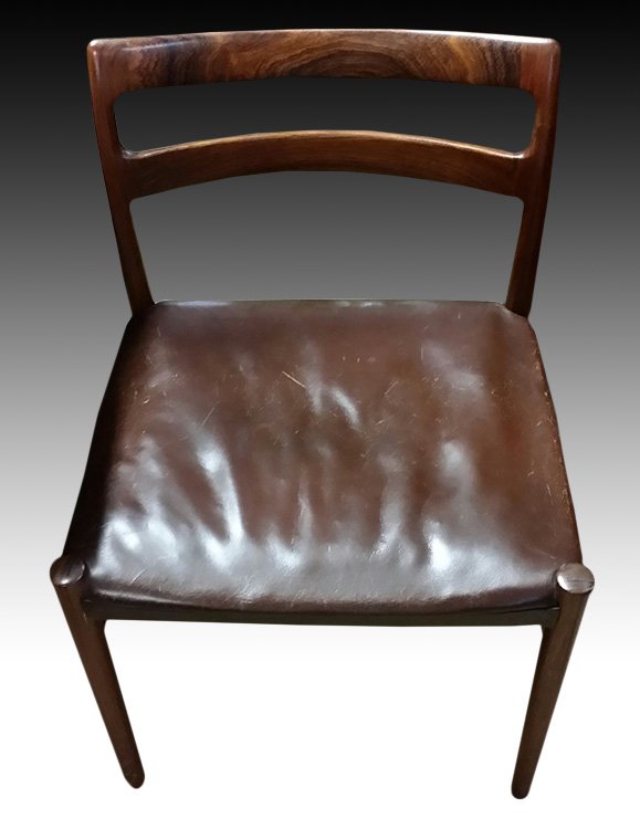 SET OF 6 DANISH ROSEWOOD DINING CHAIRS C.1950 (1 of 3)