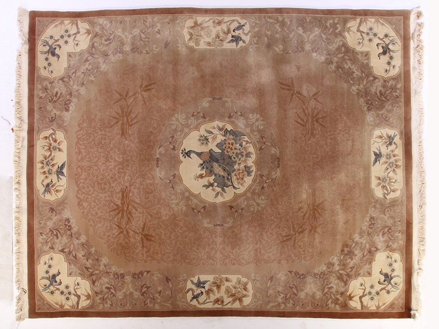 ROOM SIZE CHINESE PICTORIAL RUG (1 of 4)