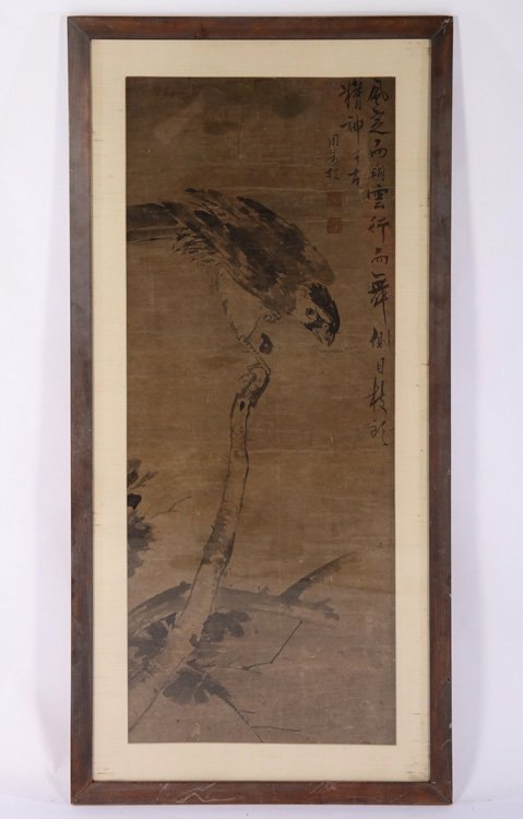 SIGNED ANTIQUE CHINESE MIXED MEDIA ON PAPER (1 of 5)