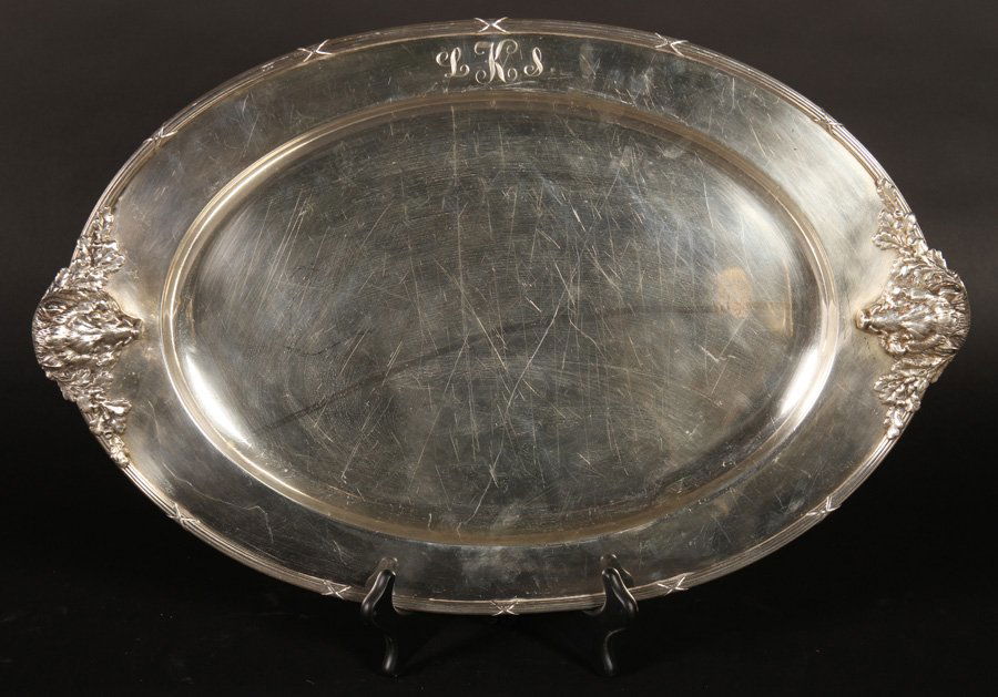 STERLING SILVER GORHAM PLATTER 66.325 TROY OZ (1 of 5)