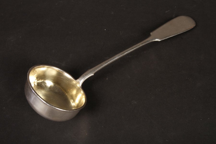 RUSSIAN SILVER LADLE C.1900 8.030 TROY OZ (1 of 3)