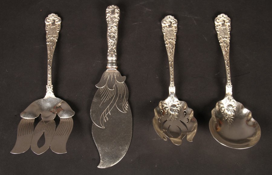 4 STERLING SILVER SERVING PIECES 20.640 TROY OZ (1 of 4)