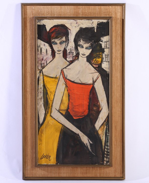 CHARLES LEVIER FEMMES WITH HOMME SIGNED OIL (1 of 5)