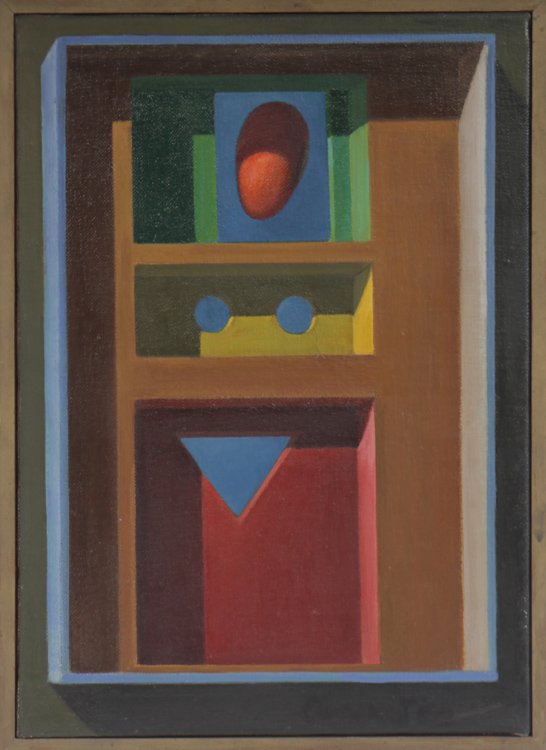 JOSEPH AMAROTICO OIL ON CANVAS ABSTRACT SIGNED (1 of 5)