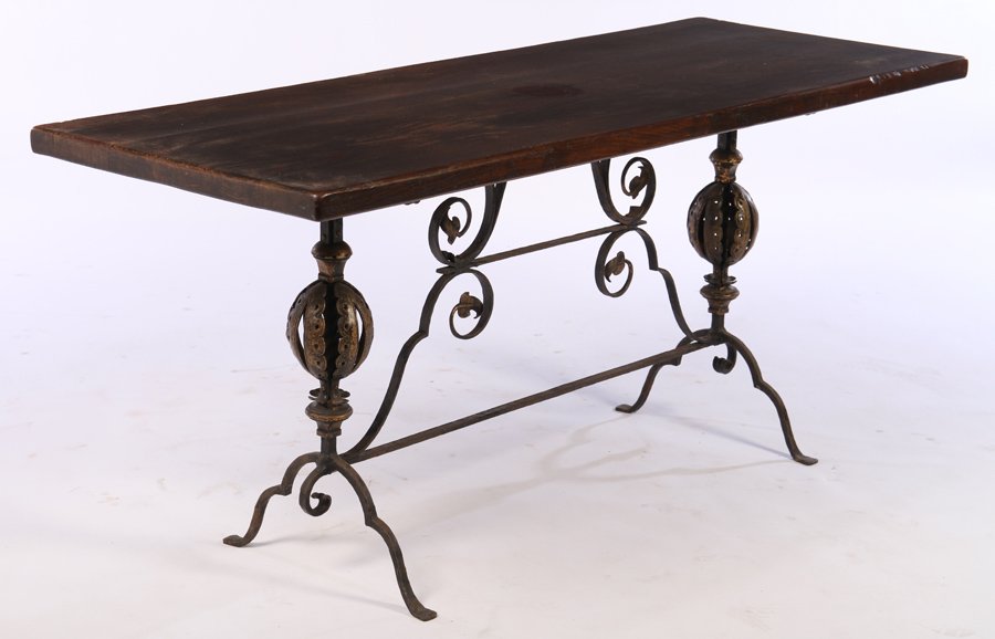 RENAISSANCE STYLE WROUGHT IRON TABLE 1890 (1 of 7)