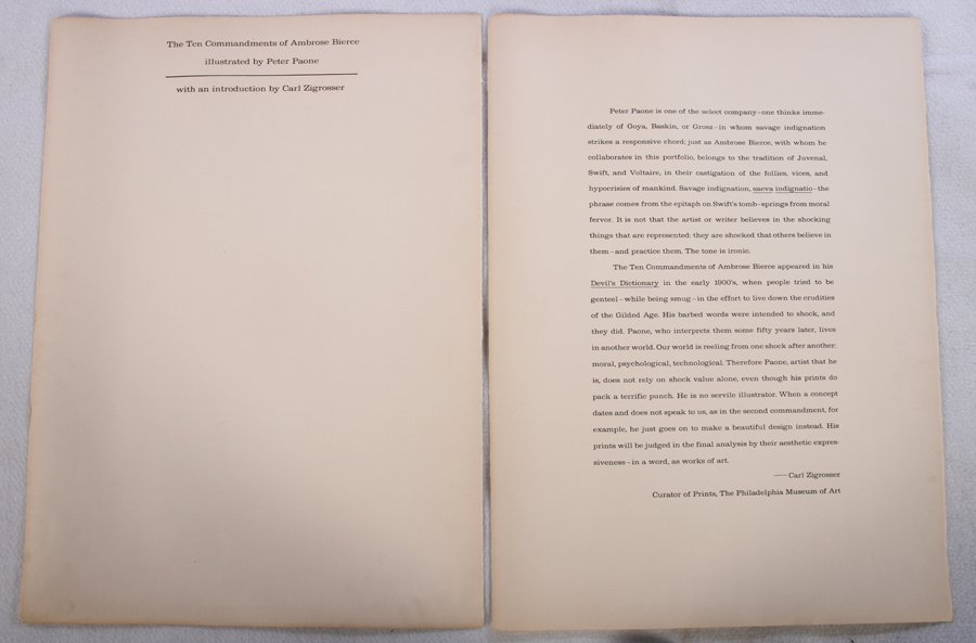 PETER PAONE AMERICAN ELEVEN ETCHINGS 1963 (1 of 9)