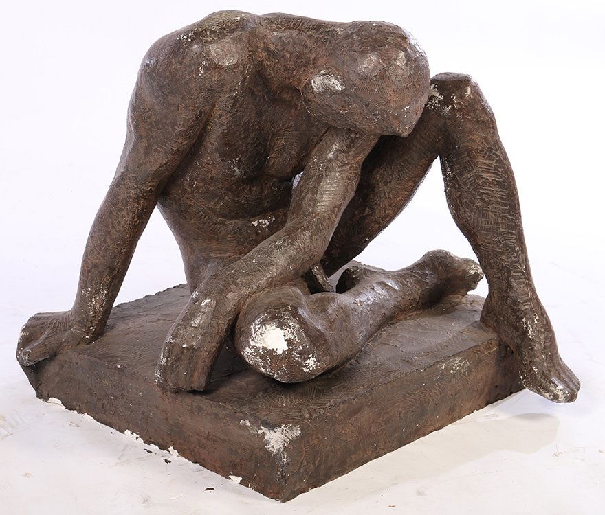 LIFE SIZED PLASTER FIGURE BY CARLO TRAVAGLIA (1 of 7)